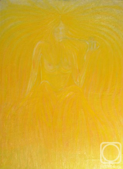 Картина. Курбатов Владислав. Курящая трубку