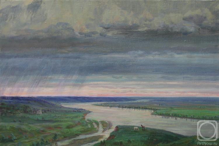 Loukianov Victor. The thunderstorm leaves