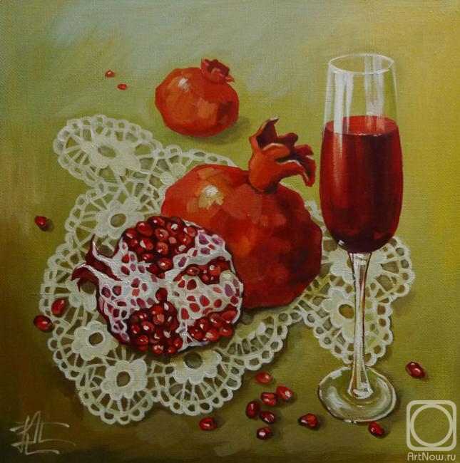 Panina Kira. Pomegranate wine