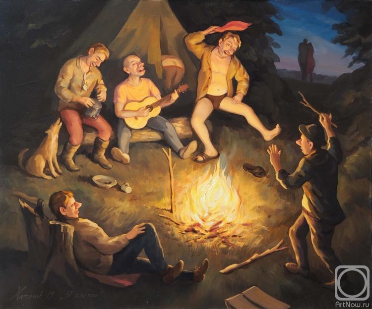 Hapilov Nikolay. campfire