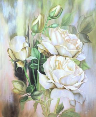 White roses. Smorodinov Ruslan