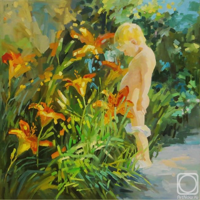 Chizhova Viktoria. Summer in tiger lilies