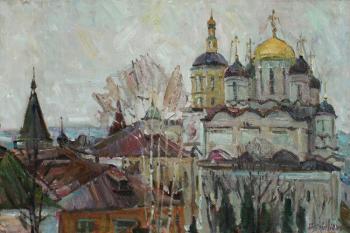 Gray day at the St. Paphnutius of Borovsk Monastery. Zhukova Juliya