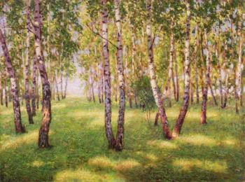 In a shadow of birches