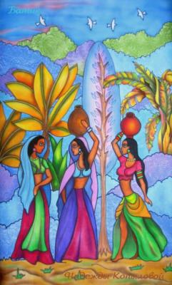 Panel "Indian Fairy Tales". Kopylova Nadezhda