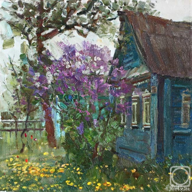 Zhukova Juliya. ld house and lilac