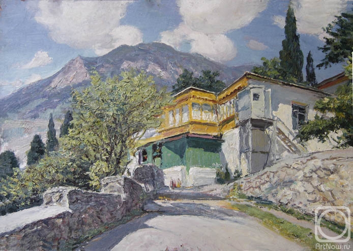 Petrov Vladimir. Gurzuf. The house with a yellow verandah"