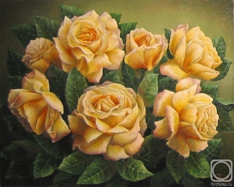 Fruleva Tatiana. Roses yellow