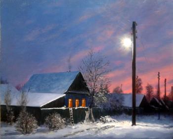 Evening in the village. Izyumskiy Oleg