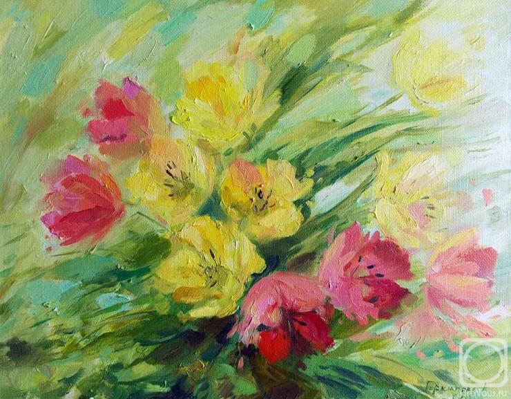Gerasimova Natalia. Tulips in the wind