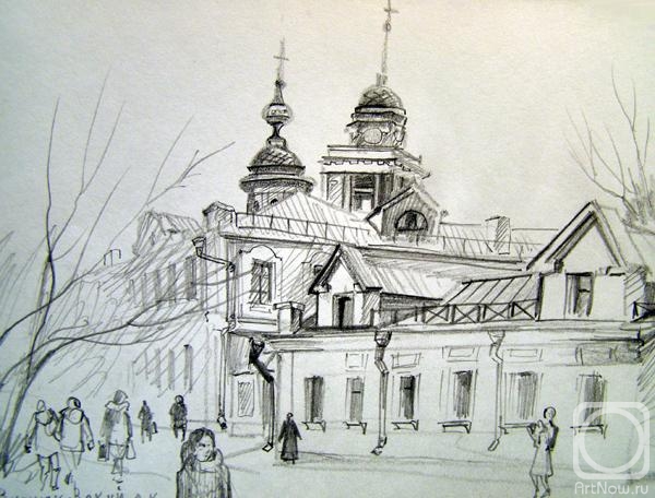 Gerasimov Vladimir. Moscow sketches 70