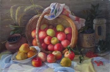 Basket with apples. Shumakova Elena