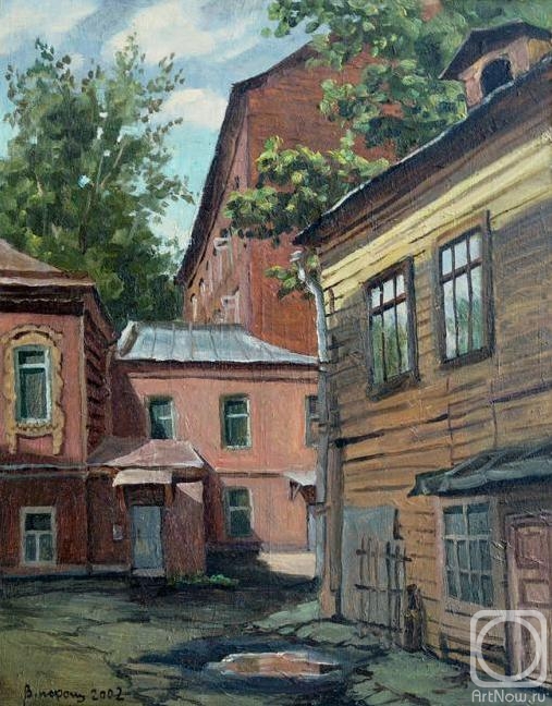 Paroshin Vladimir. Courtyard on the Pipe outside