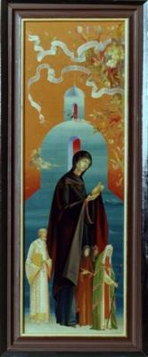 Triptych "Prayer-&39;92". Left part "Host of the Virgin"
