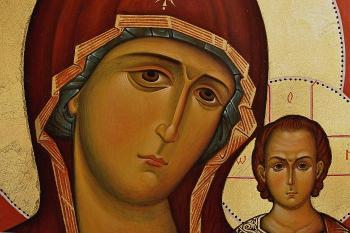 Blessed Virgin Mary "Kazanskaya" (fragment)