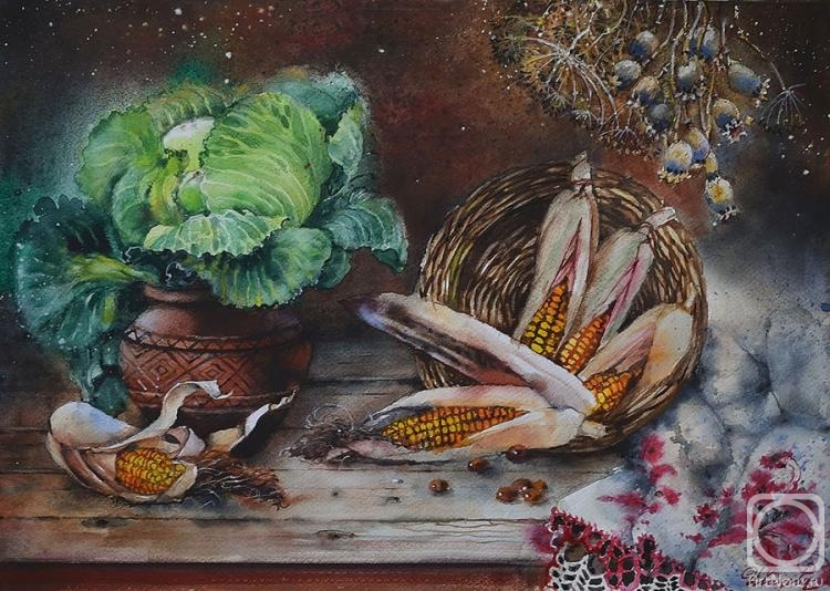 Ivanova Olga. The still life wiht cabbage