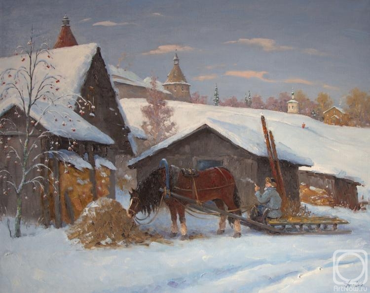 Alexandrovsky Alexander. Solovki. Horse. Winter