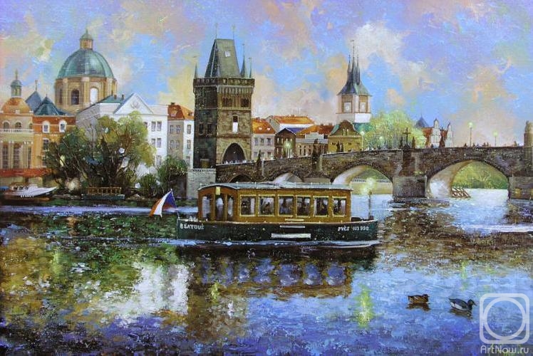 Boev Sergey. Prague. Bridge over the Vltava River (Charles Bridge)