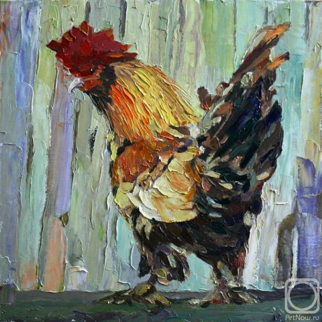 Rudnik Mihkail. Chickens #26 (evil rooster)