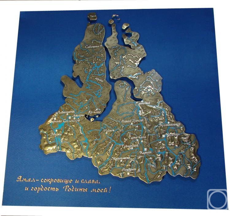 Jukov Viktor. Map of Yamalo-Nenets Autonomous Okrug