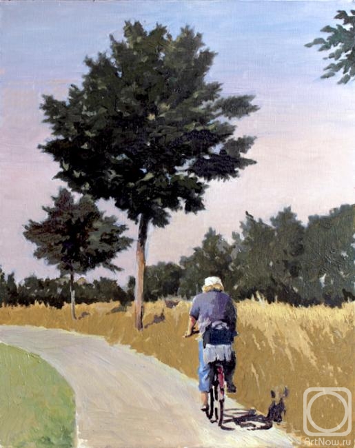 Картина маслом на холсте. Тафель Зиновий. Выезд на природу