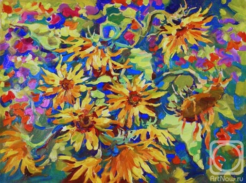 Mirgorod Igor. Summer solstice. Sunflowers