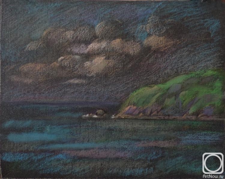 Simashova Olga. Seascape with clouds