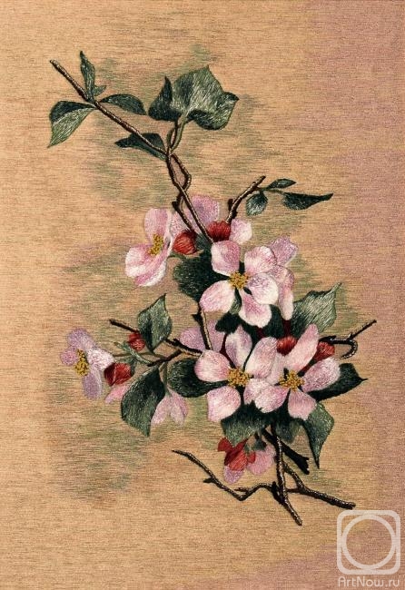 Prusova Vera. Apple tree branch