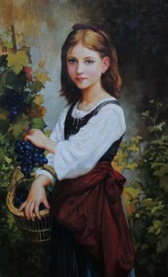 Copy of a picture E. J. Gardner "the Girl with grapes"