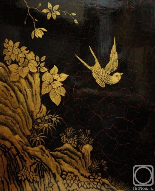 Kolesov Maxim. Decorative panel in the style of "chinoiserie"