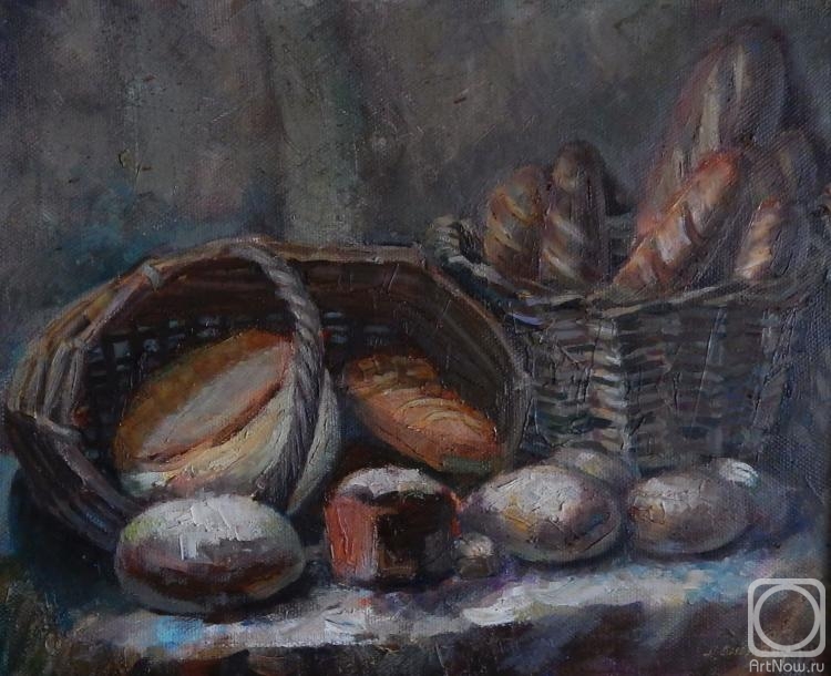 Silaeva Nina. Still life with bread