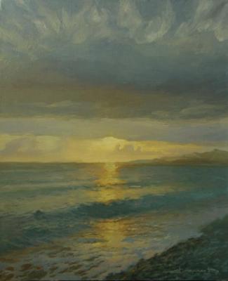 Sunset on the sea. Vachaev Mihail