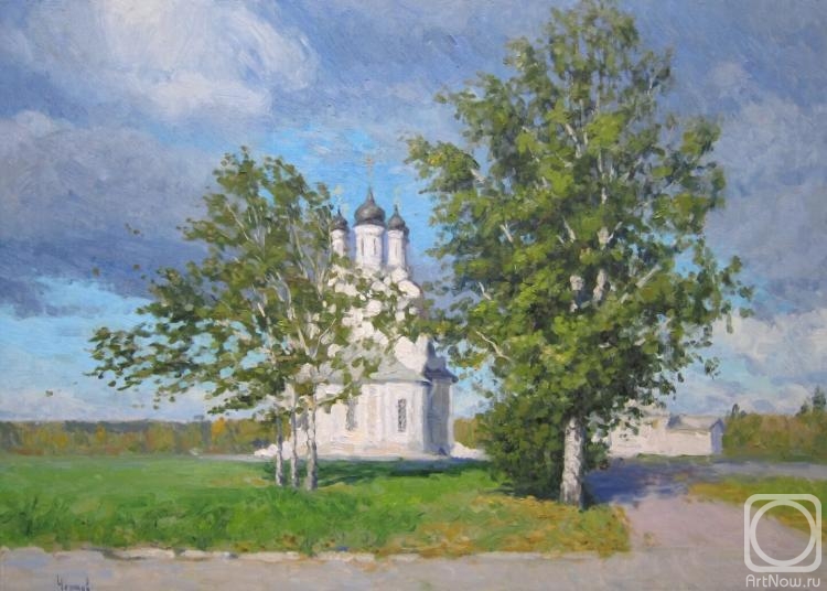 Chertov Sergey. Annunciation Church in Mytishchi. Windy day