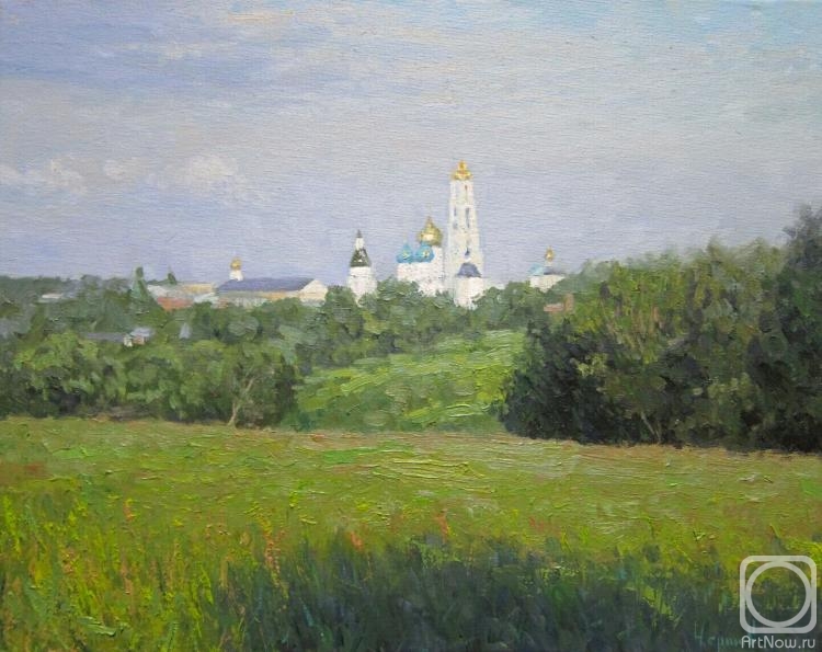 Chertov Sergey. Summer evening (view of the Trinity-Sergius Lavra)