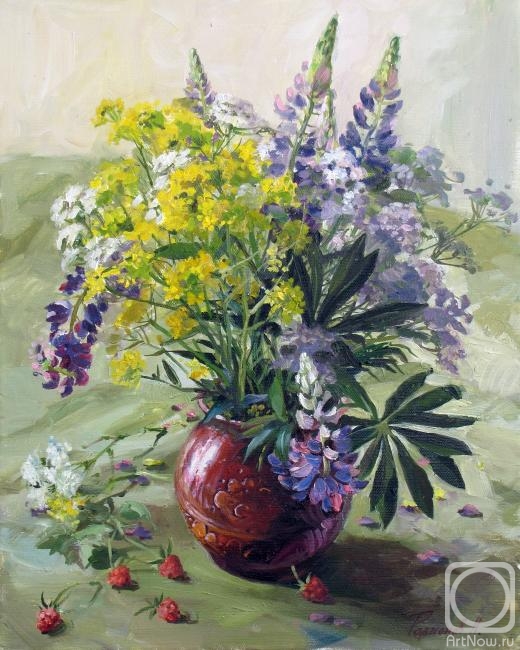 Rodionov Igor. Bouquet with lupines