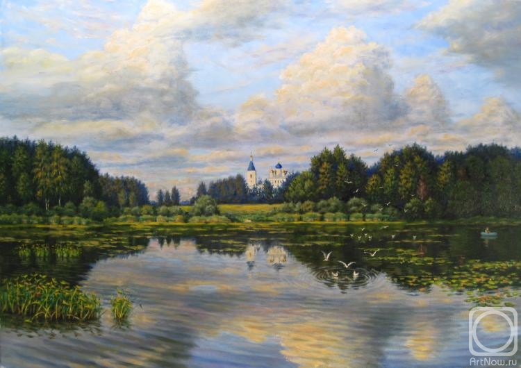 Gladyshev Aleksandr. Lake Svyatoe. View of Andriyivskie Vyselki 2