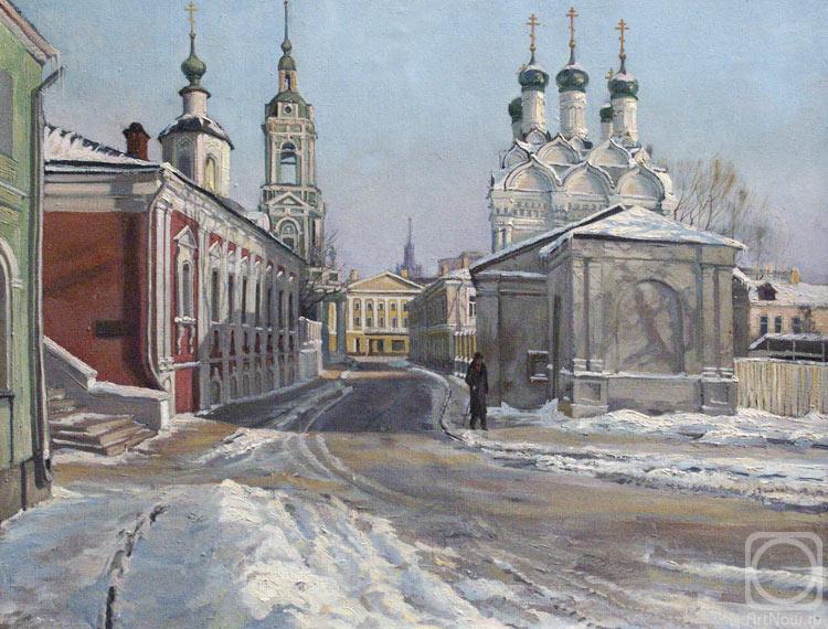 Loukianov Victor. Moscow. Chernigovsky pereulok in winter