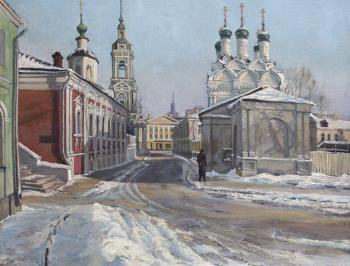 Loukianov Victor Evgenievich. Moscow. Chernigovsky pereulok in winter