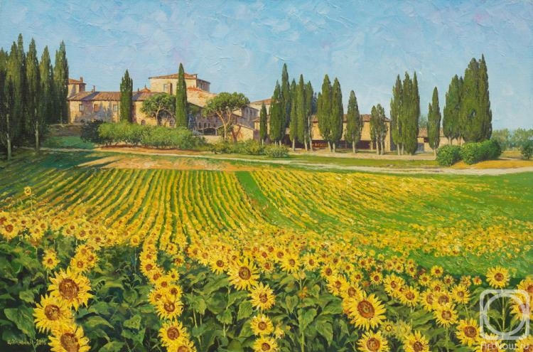 Zhaldak Edward. Sunflowers. Tuscany