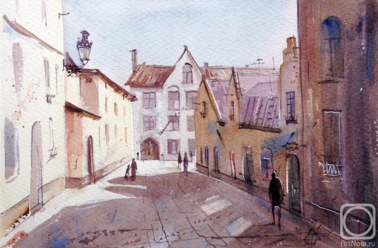 Abramova Tatyana. Medieval street in Bruges