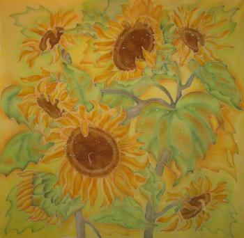 Scarf "Sunflowers". Serduk Galina
