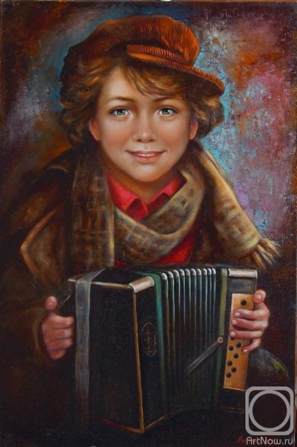 Lygina Lyudmila. The accordion player