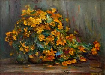 Bouquet. Marsh marigold