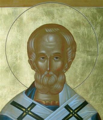 Saint Nicholas of Myra the Wonderworker. Face (). Kutkovoy Victor