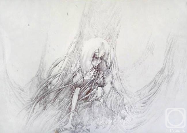 Картина. Слюсарь Мария. Лес Митиль