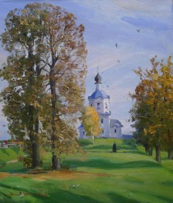 Autumn on the island Stolobny. Shevchuk Vasiliy