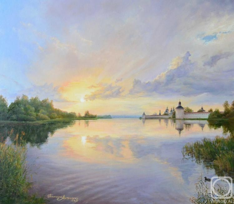 Antonyuk Tamara. Evening on Siverskoye Lake