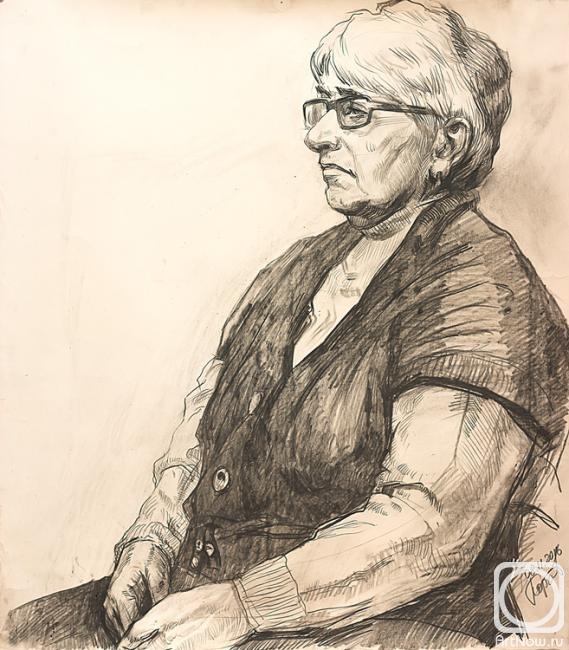 Korhov Yuriy. Portrait of an Elderly Woman