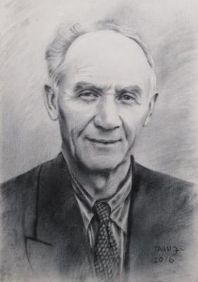 Granddad, from a photo. Dobrovolskaya Gayane