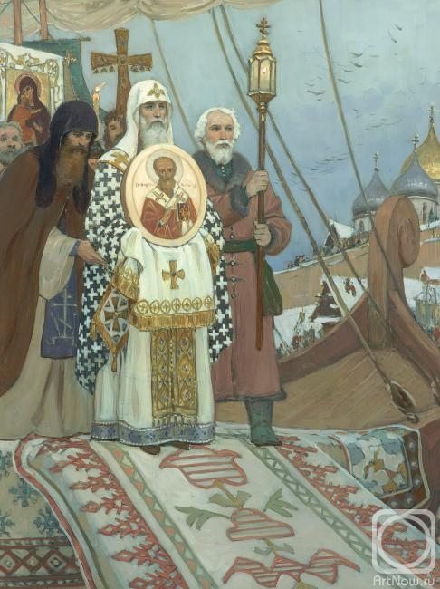 Efoshkin Sergey. Presentation of the miraculous image of St. Nicholas in Veliky Novgorod. XII century
